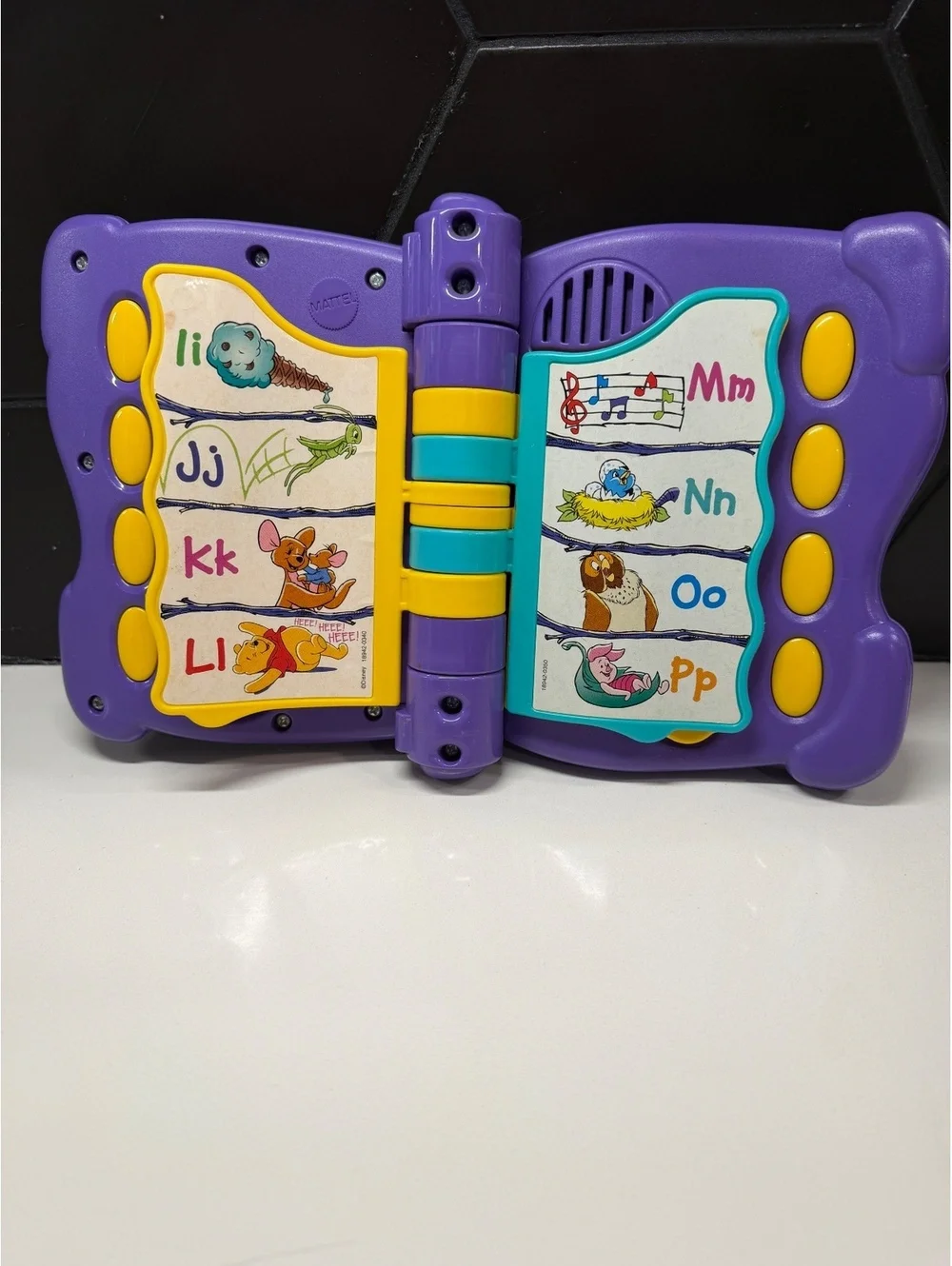 Vintage 1990s Disney Winnie the Pooh Talking Fun ABCs Interactive Learning Toy